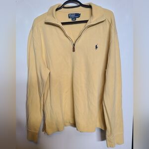 Ralph Lauren Yellow Half Zip Sweater